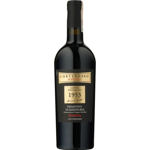 Conte Di Campiano Corterosso Supremo Primitivo di Manduria DOC Riserva 0,75l.webp