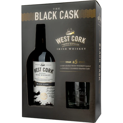 West Cork Black Cask + szklanka.webp